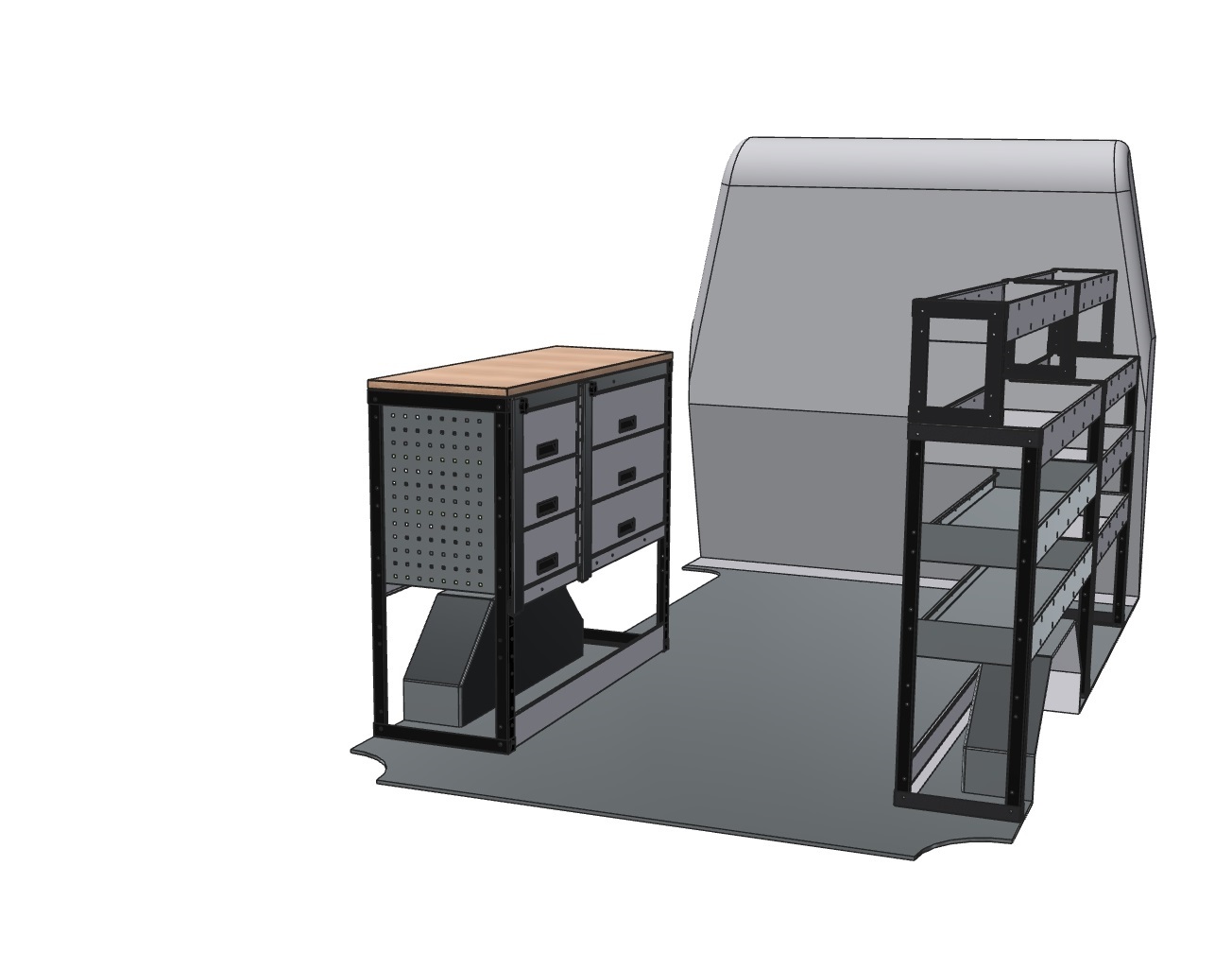 Ford Transit Custom 2012 Present Van Racking Kits